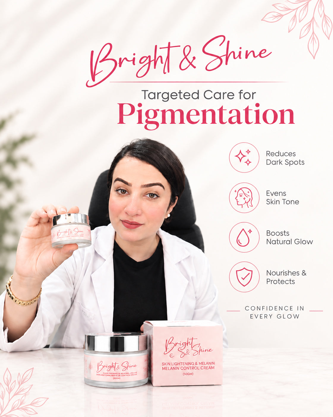 Bright & Shine night cream - targeted care for pigmentation