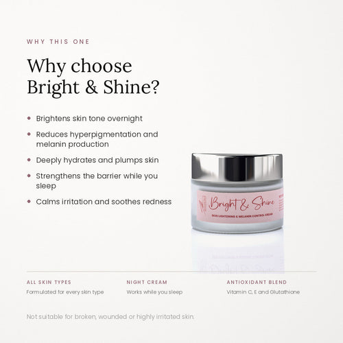 Why choose Bright & Shine: benefits and product badges